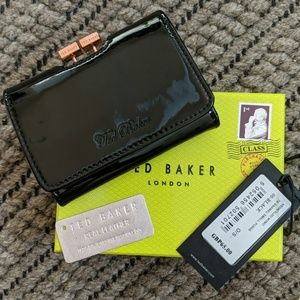 Ted Baket Momo Leather Patent Small Wallet
